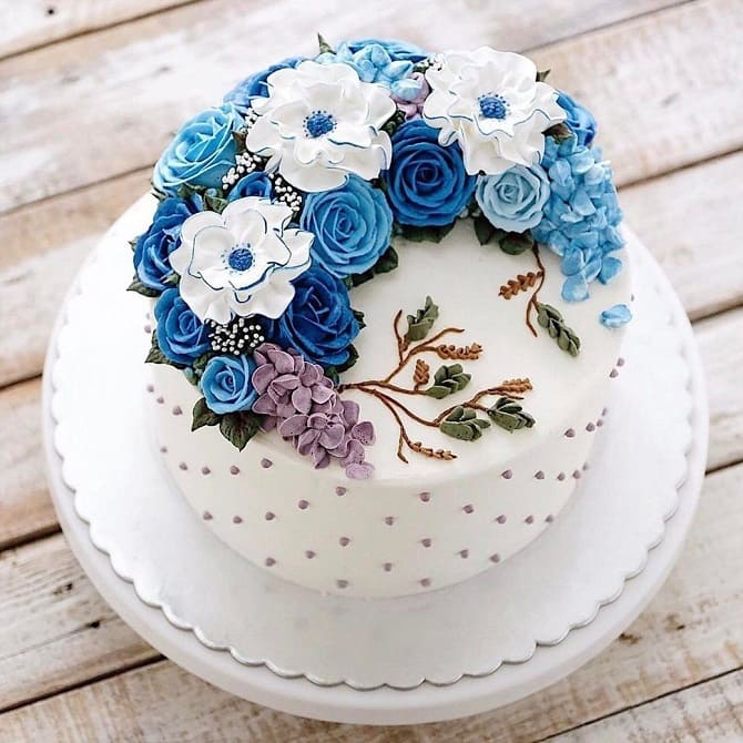 Как сделать цветы на торт в домашних условиях 24
