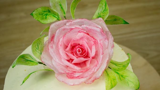 How to make cake flowers at home 8