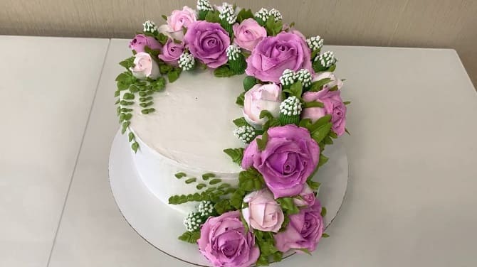 Как сделать цветы на торт в домашних условиях 1