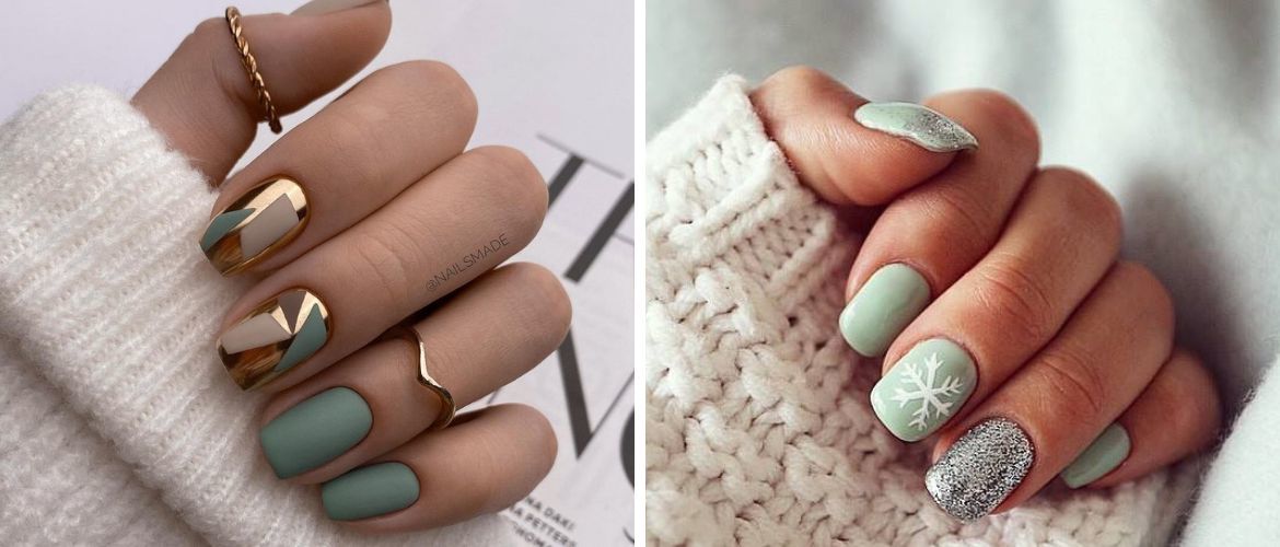 A sage manicure to freshen up your look in 2023