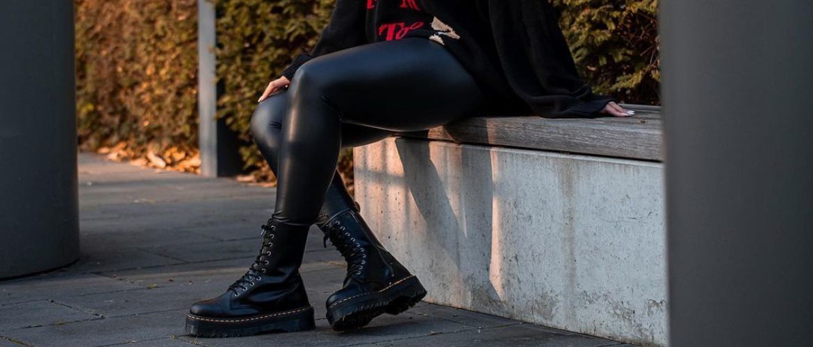 5 combinations with leather leggings in different styles