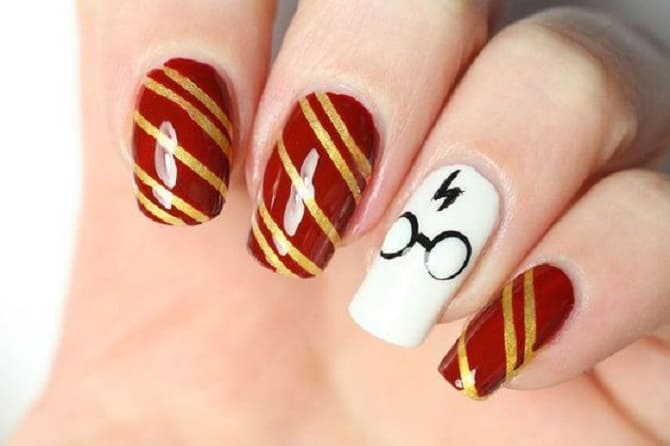 Harry Potter style manicure: beautiful and bright nail design 5