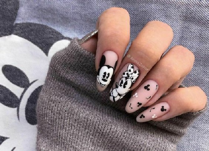 Mickey-Mouse-Maniküre: Stilvolle Nageldesign-Optionen 1