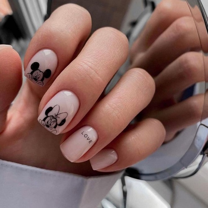 Mickey-Mouse-Maniküre: Stilvolle Nageldesign-Optionen 15