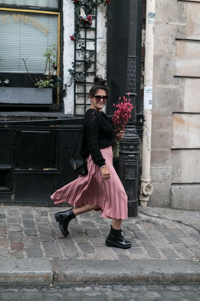 Style mistakes: what shoes can not be combined with a midi skirt 2