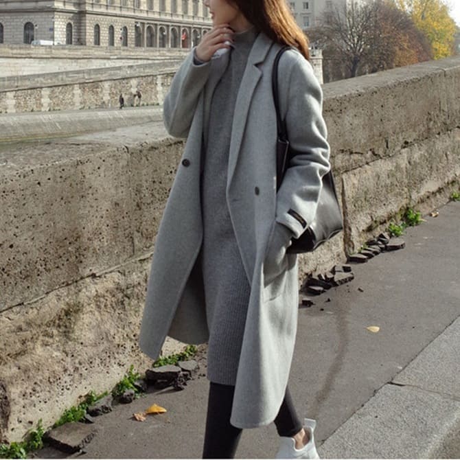 Сіре пальто: модні фасони на 2023 рік 2