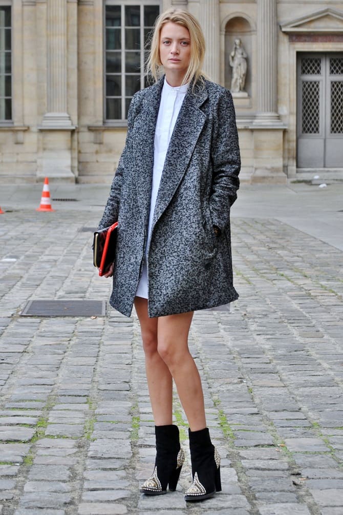 Gray coat: fashion styles for 2023 11