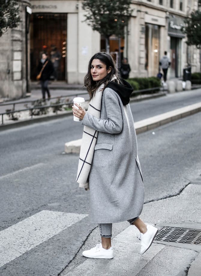 Gray coat: fashion styles for 2023 12