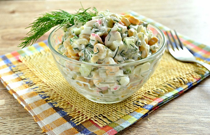 5 delicious salads with crab sticks 1