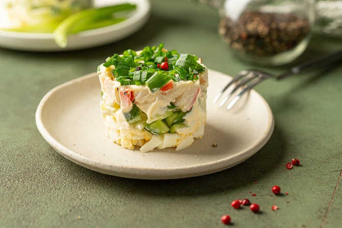 5 delicious salads with crab sticks 3