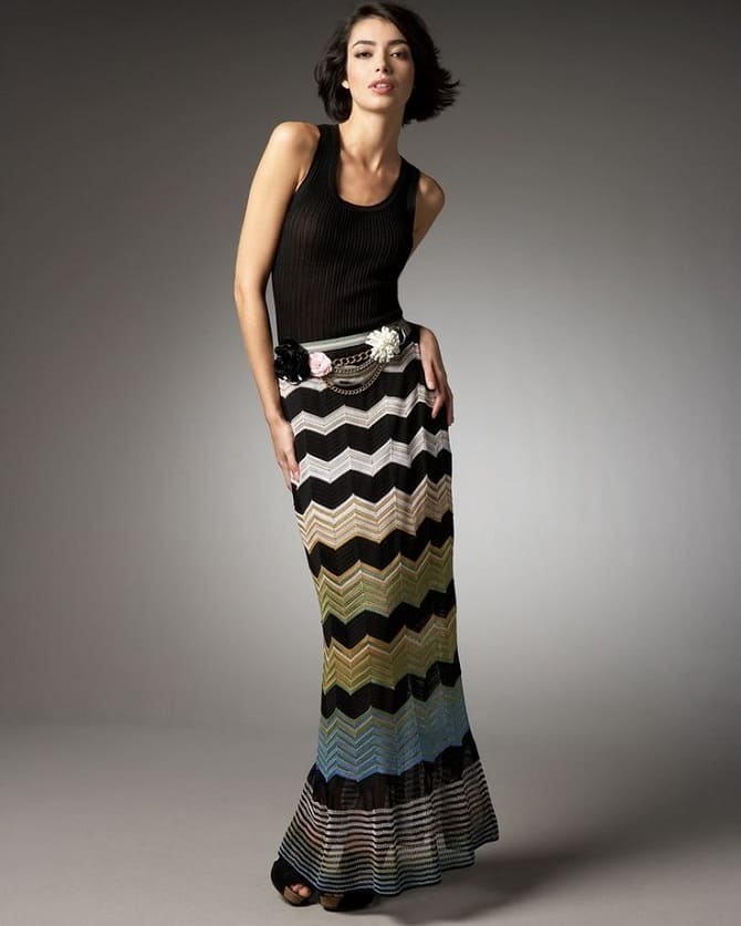 Вязаная юбка на зиму 2023: как носить модный тренд? 3
