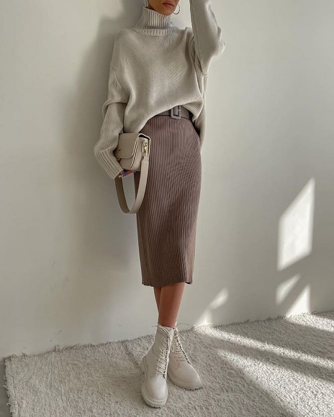 Knitted skirt for winter 2023: how to wear a fashion trend? 4