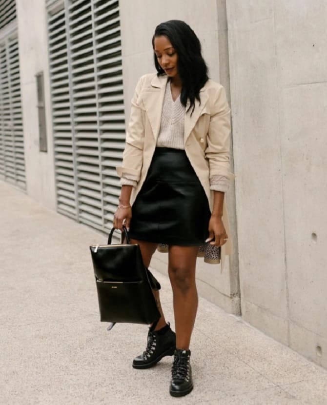 Fashionable black skirt: how to wear in 2023 and what to combine with? 16
