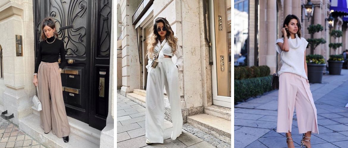 Wide leg pants: what to wear in spring 2023