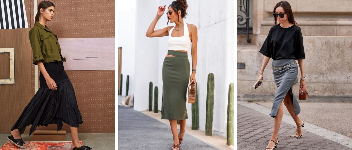 The most fashionable midi skirts in spring 2023