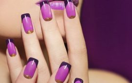 Цветной френч: модный дизайн ногтей 2023 года