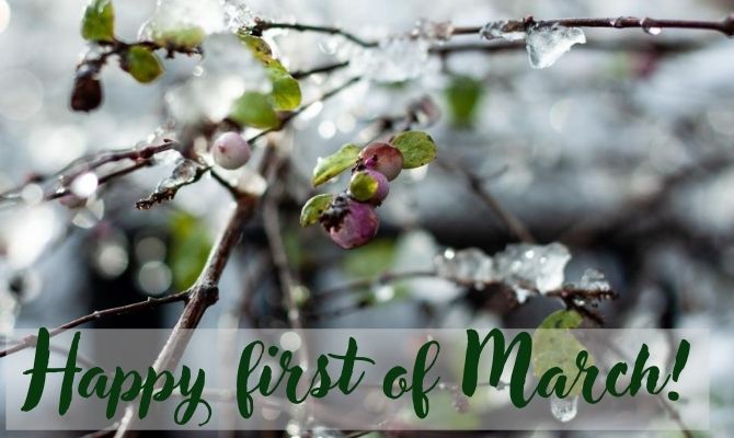 Happy first day of spring! Beautiful greetings from March 1 3