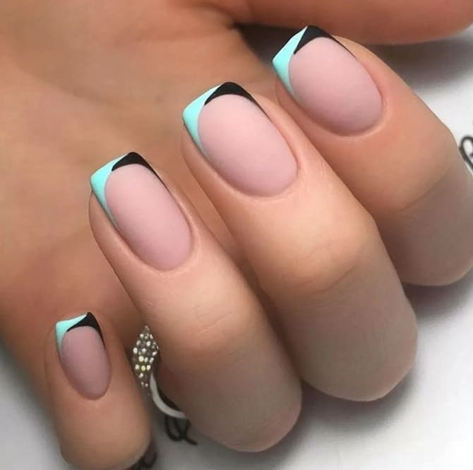 Color french: trendy nail design 2023 22