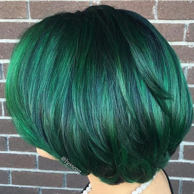 40 идей окрашивания волос в зеленый цвет: как подобрать удачный оттенок 11
