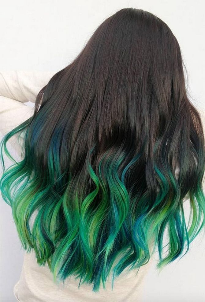 40 идей окрашивания волос в зеленый цвет: как подобрать удачный оттенок 32