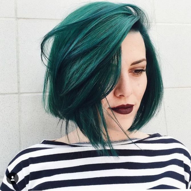 40 ідей фарбування волосся у зелений колір: як підібрати вдалий відтінок 8