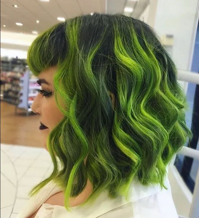 40 ідей фарбування волосся у зелений колір: як підібрати вдалий відтінок 4
