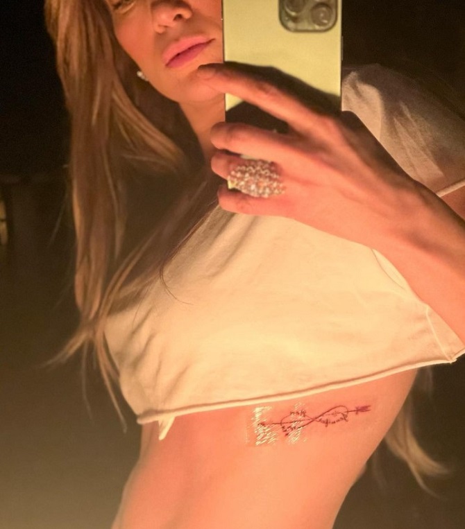 Jennifer Lopez and Ben Affleck got a tattoo in honor of each other 1