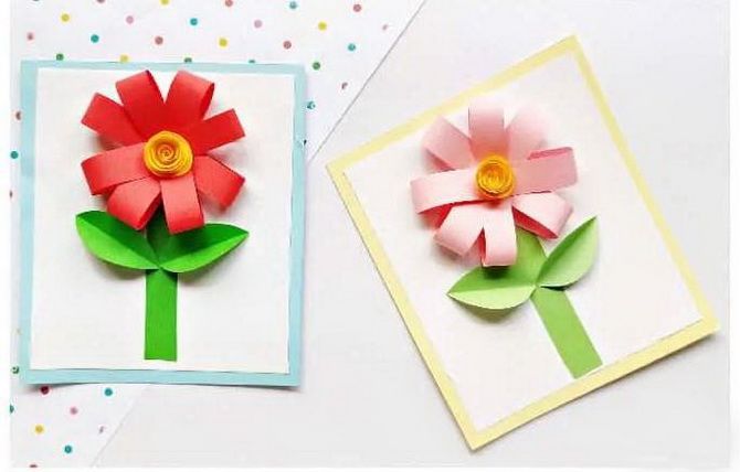 DIY einfache Papierblumen: Basteln für den 8. März für Oma 6