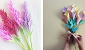 DIY einfache Papierblumen: Basteln für den 8. März für Oma