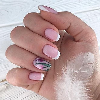 Manicure for March 8: the best ideas with a photo of a beautiful nail design 1