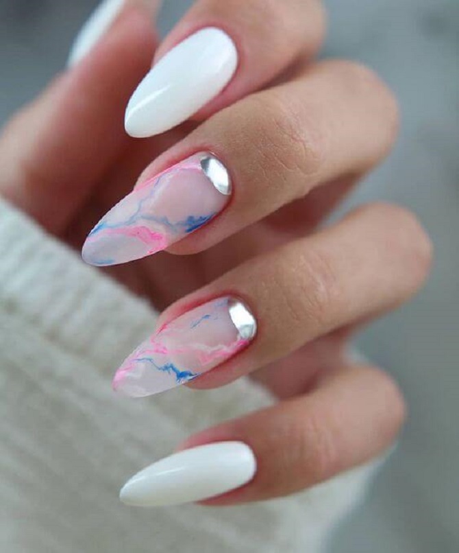 Manicure for March 8: the best ideas with a photo of a beautiful nail design 22