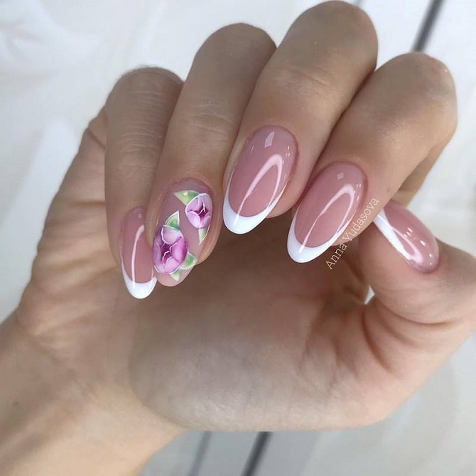 Manicure for March 8: the best ideas with a photo of a beautiful nail design 4
