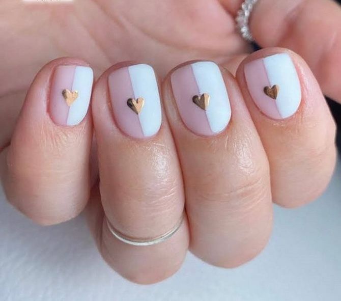 Romantic manicure with hearts for Valentine’s Day 2023 28