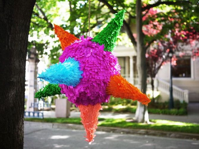 How to make a festive piñata with your own hands: a step-by-step master class 14