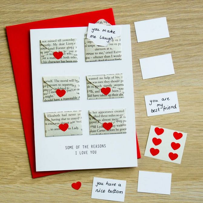 So machen Sie einen Valentinstag mit Ihren eigenen Händen: kreative Ideen für den 14. Februar 9