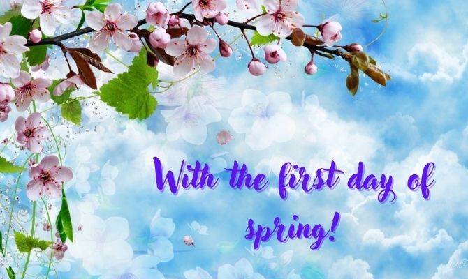 Happy first day of spring: beautiful postcards and pictures 10