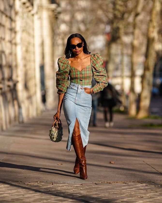 5 trendy styles of denim skirts for spring 2024 7