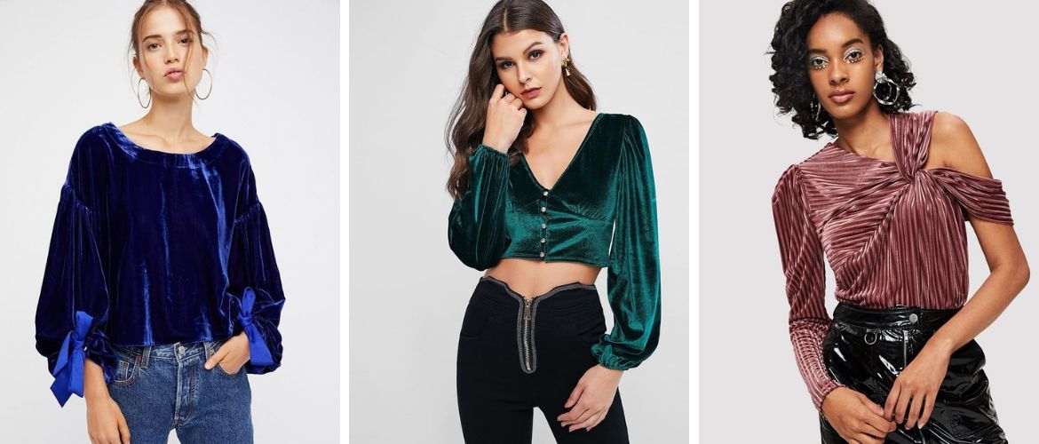 Fashionable velvet blouses 2023: how to wear and what to combine with (+ bonus video)