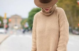 С чем сочетать бежевый свитер, чтобы выглядеть модно?