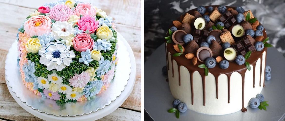 Як прикрасити торт на День народження жінці: фото-ідеї (+бонус-відео)