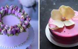 Как украсить торт на 8 марта: свежие идеи, фото