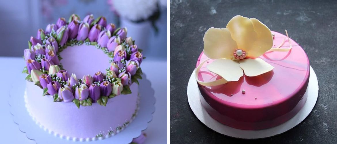 How to decorate a cake for March 8: fresh ideas, photos