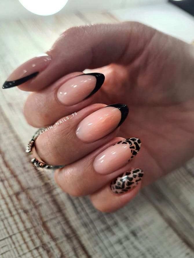 Leopard manicure 2023-2024: current trends in nail design 2