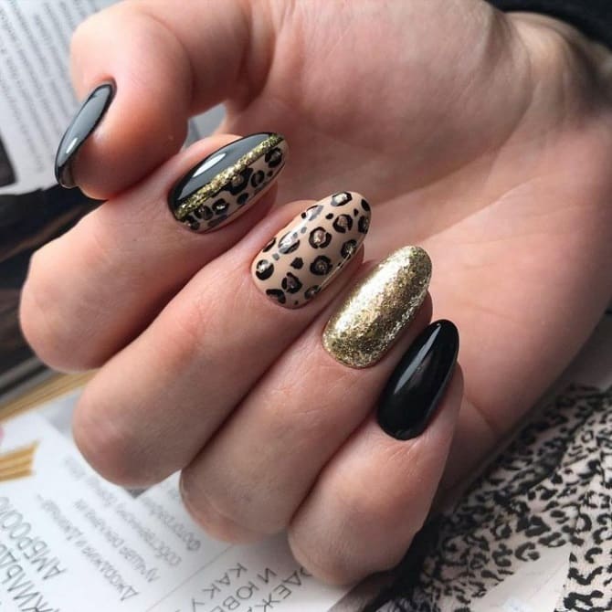 Leopard manicure 2023-2024: current trends in nail design 11