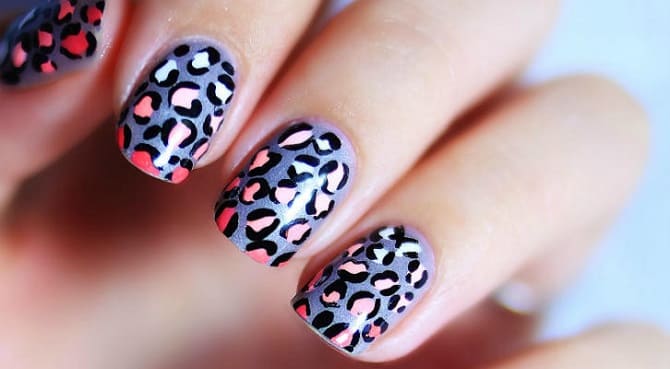 Leopard manicure 2023-2024: current trends in nail design 12