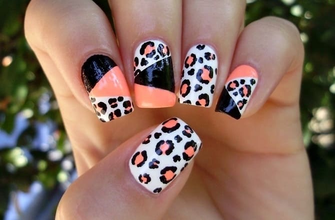 Leopard manicure 2023-2024: current trends in nail design 13