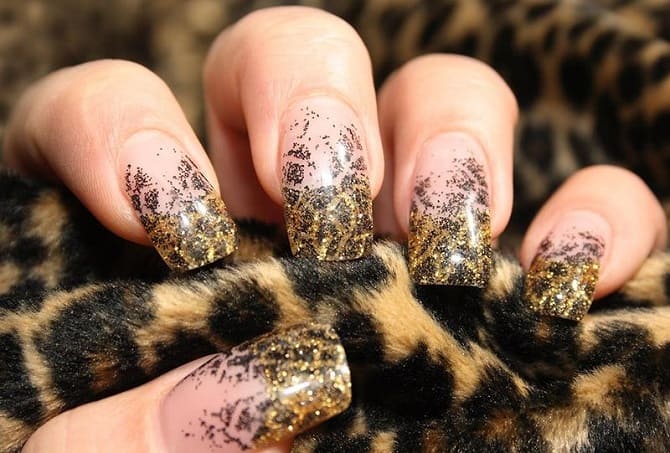 Leopard manicure 2023-2024: current trends in nail design 15
