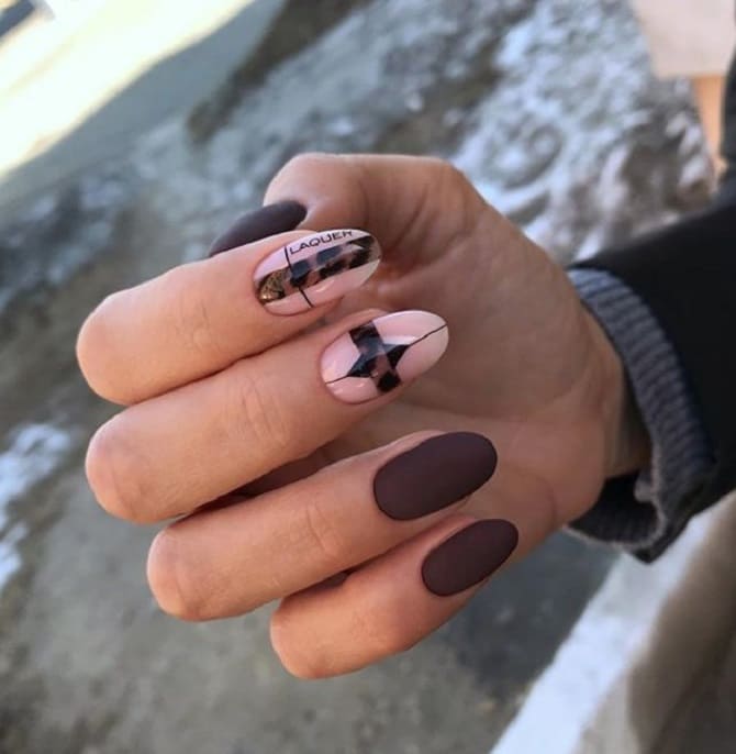 Leopard manicure 2023-2024: current trends in nail design 19