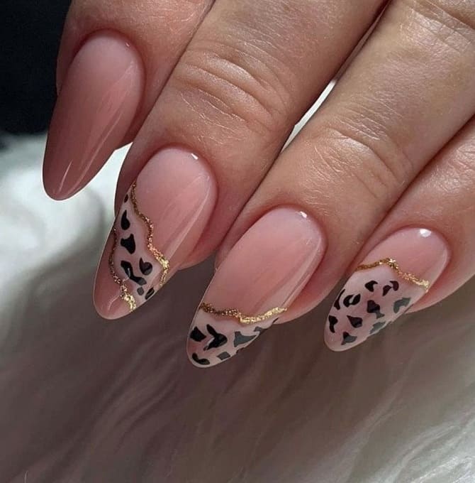 Leopard manicure 2023-2024: current trends in nail design 4
