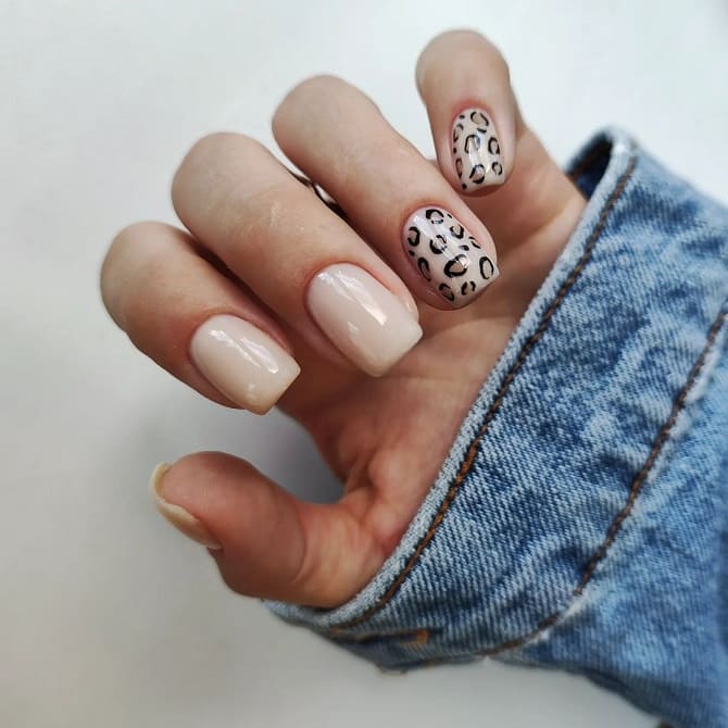 Leopard manicure 2023-2024: current trends in nail design 6